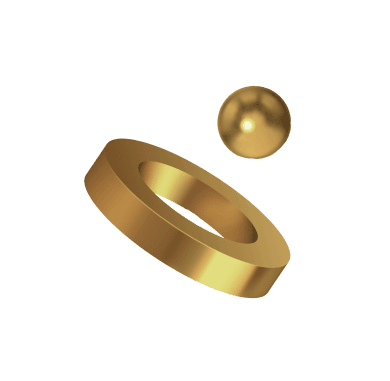 Golden 3D Object